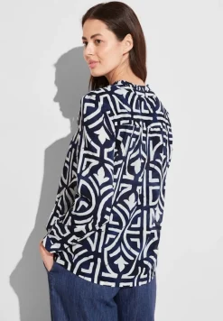 Street One Blusen*Print Tunika Bluse deep blue