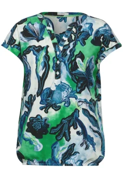 Cecil Blusen*Print Viskose Bluse vanilla white