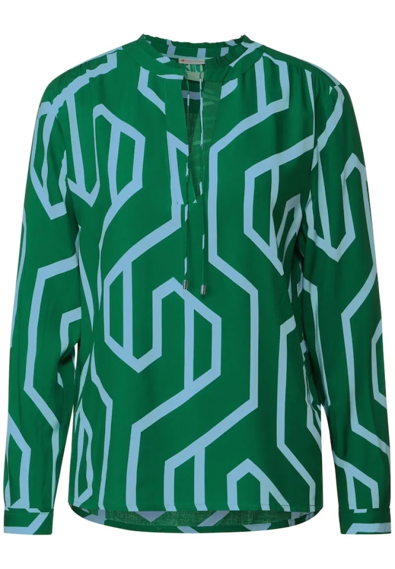 Street One Blusen*Printbluse im Tunikastyle dark brisk green