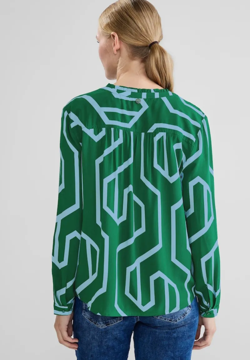 Street One Blusen*Printbluse im Tunikastyle dark brisk green