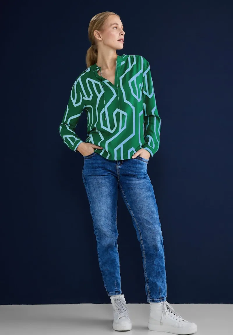 Street One Blusen*Printbluse im Tunikastyle dark brisk green