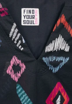 Cecil Blusen*Printbluse in Baumwolle night sky blue