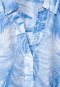 Cecil Blusen*Printbluse in Light Cotton tranquil blue