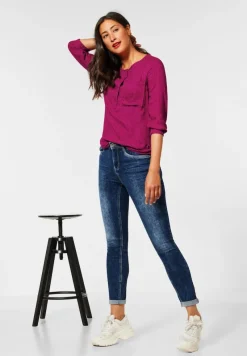 Street One Blusen*Printbluse in Viskose lavish pink