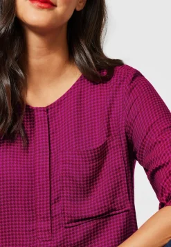 Street One Blusen*Printbluse in Viskose lavish pink