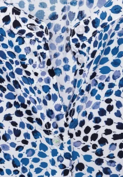Street One Blusen*Printbluse mit Stehkragen off white
