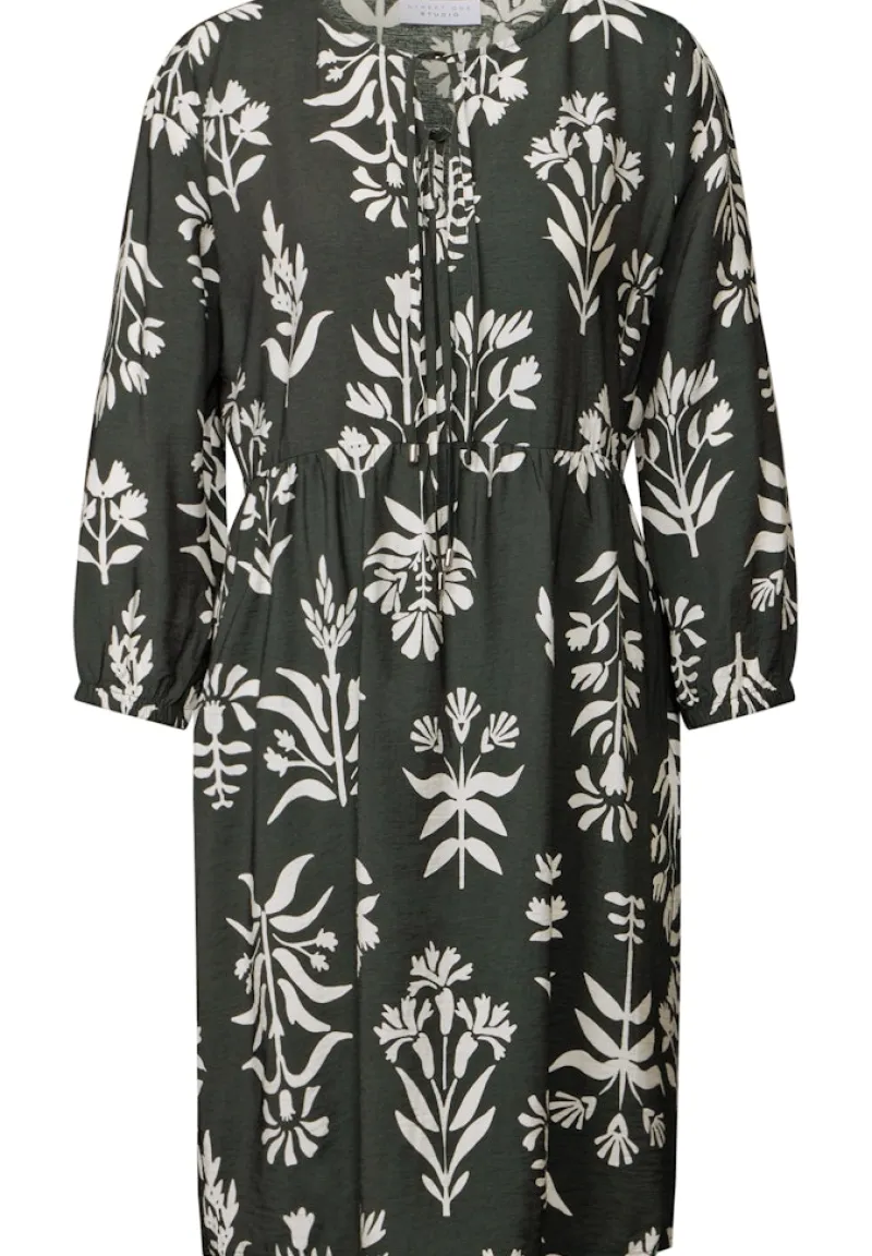 STREET ONE STUDIO Kleider*Print-Kleid mit Schleifen desert pine green