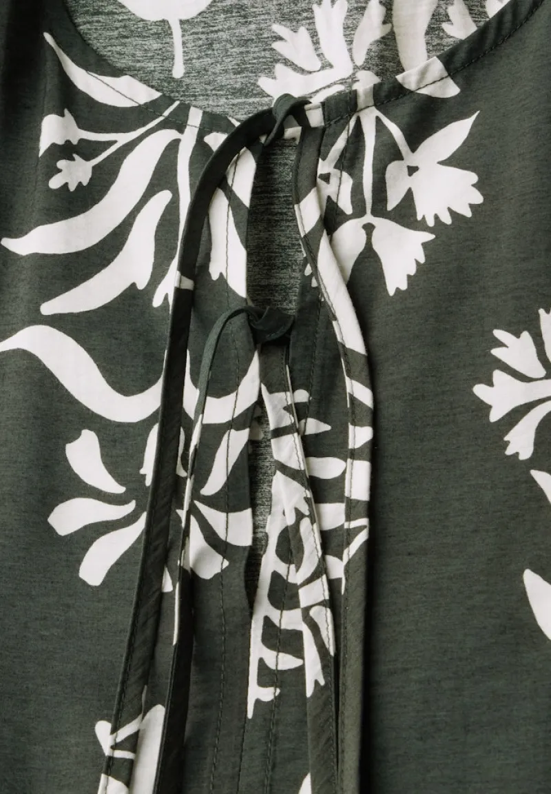 STREET ONE STUDIO Kleider*Print-Kleid mit Schleifen desert pine green