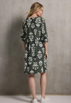 STREET ONE STUDIO Kleider*Print-Kleid mit Schleifen desert pine green