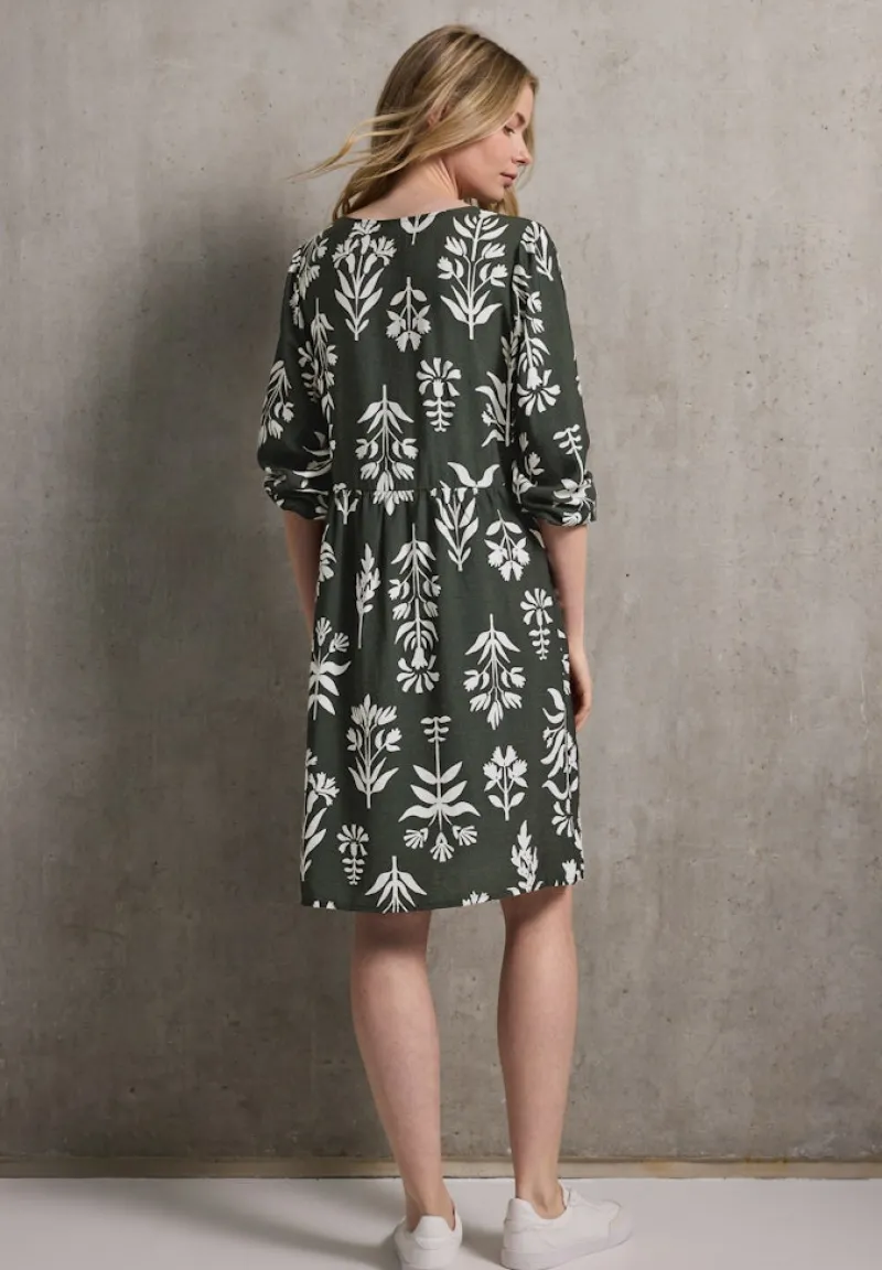 STREET ONE STUDIO Kleider*Print-Kleid mit Schleifen desert pine green