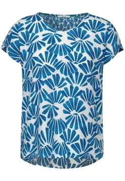 Cecil Blusen*Printmix Bluse Azure Blue