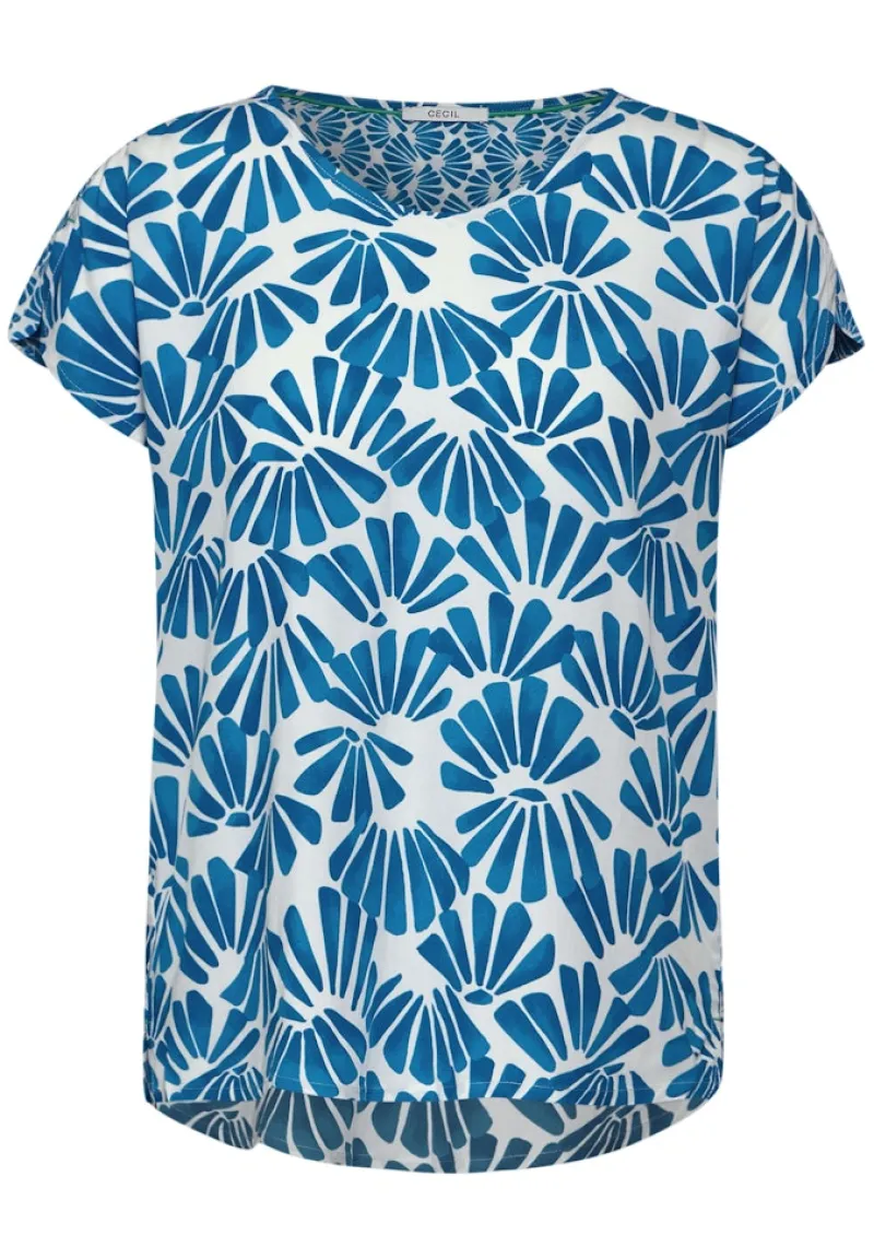 Cecil Blusen*Printmix Bluse Azure Blue