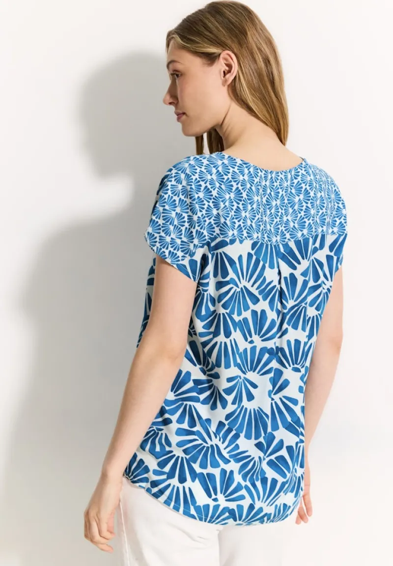 Cecil Blusen*Printmix Bluse Azure Blue