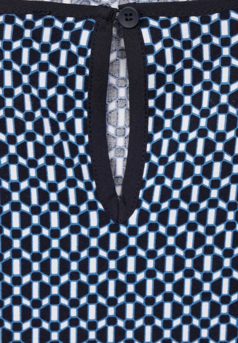 Street One Shirts*Printshirt im Materialmix deep blue