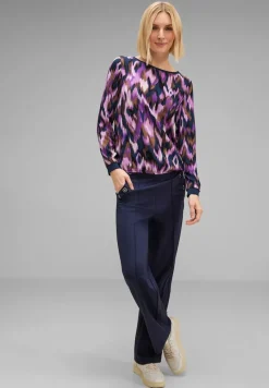 Street One Shirts*Printshirt im Materialmix deep pure lilac