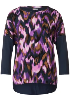 Street One Shirts*Printshirt mit 3/4 Arm deep pure lilac