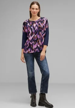 Street One Shirts*Printshirt mit 3/4 Arm deep pure lilac