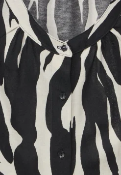 Street One Shirts*Printshirt mit Knopfleiste Black