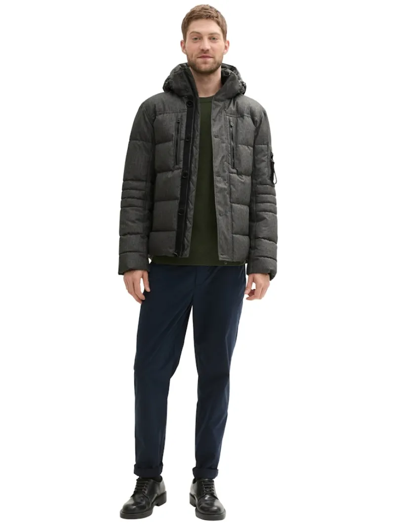 Tom Tailor Jacken|Big Boys*Pufferjacke mit abnehmbarer Kapuze grey garment dye structure