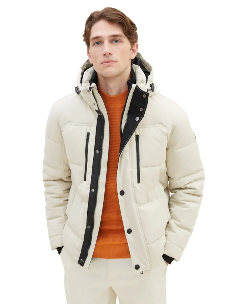 Tom Tailor Jacken|Big Boys*Pufferjacke mit abnehmbarer Kapuze beige alfalfa