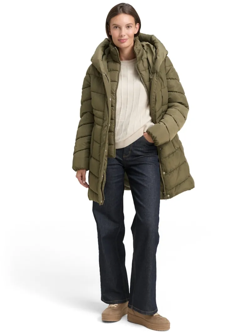 Tom Tailor Jacken*Puffer-Mantel im 2-in-1-Look jungle soil green