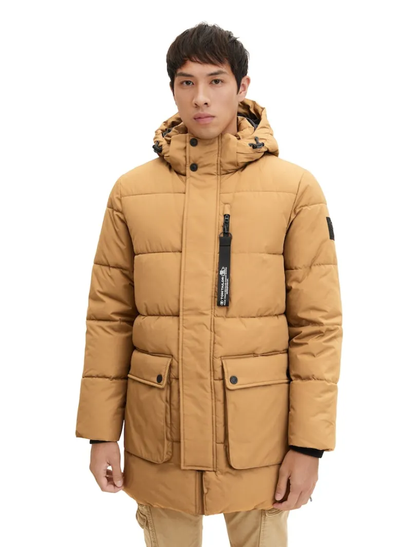 Tom Tailor Jacken|Big Boys*Puffermantel mit Kapuze - REPREVE(R) Our Ocean(R) otter brown