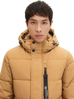 Tom Tailor Jacken|Big Boys*Puffermantel mit Kapuze - REPREVE(R) Our Ocean(R) otter brown