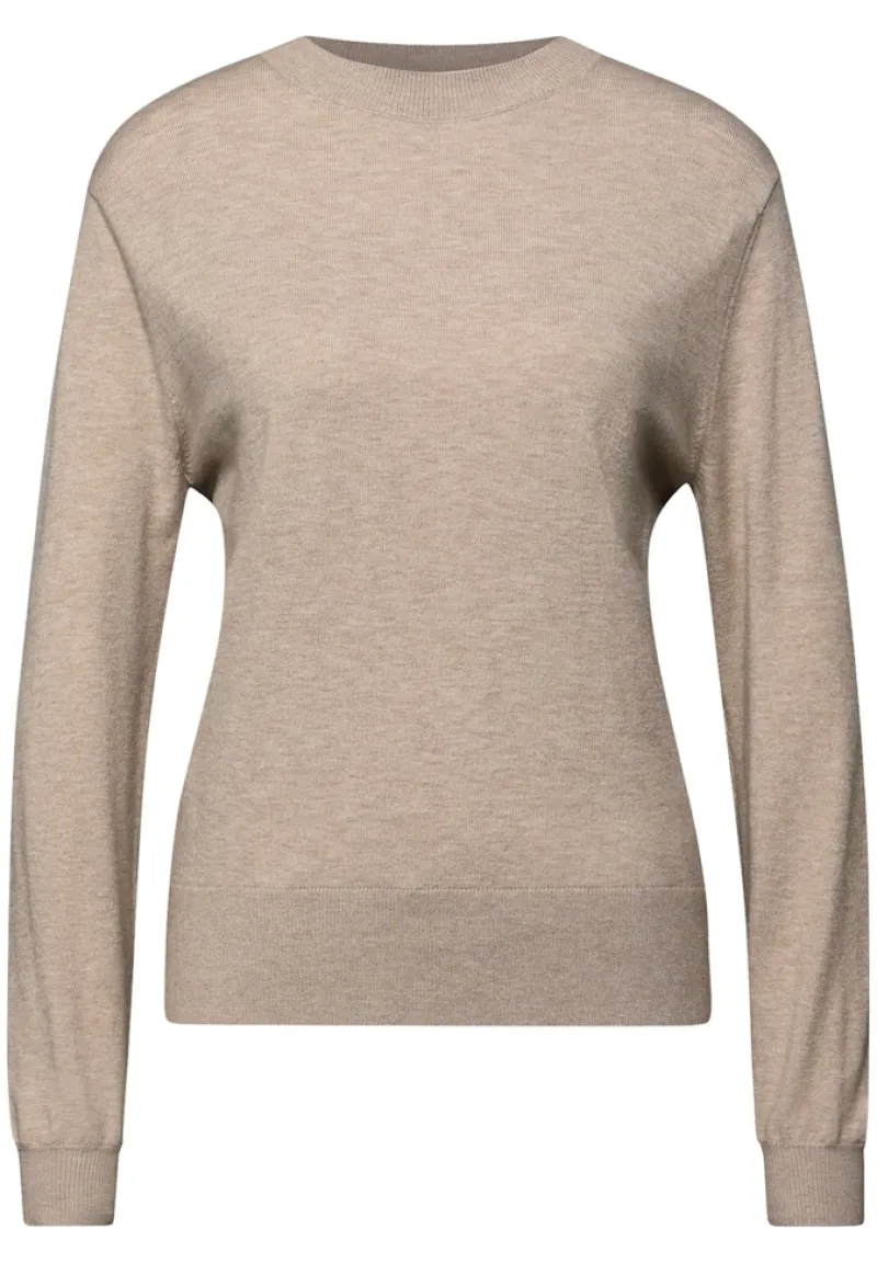 STREET ONE STUDIO Pullover & Sweatshirts*Pullover im Feinstrick buffed beige mel.