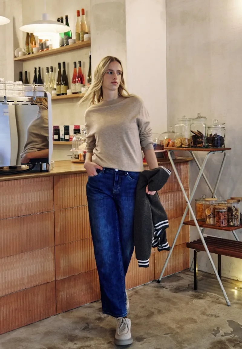 STREET ONE STUDIO Pullover & Sweatshirts*Pullover im Feinstrick buffed beige mel.