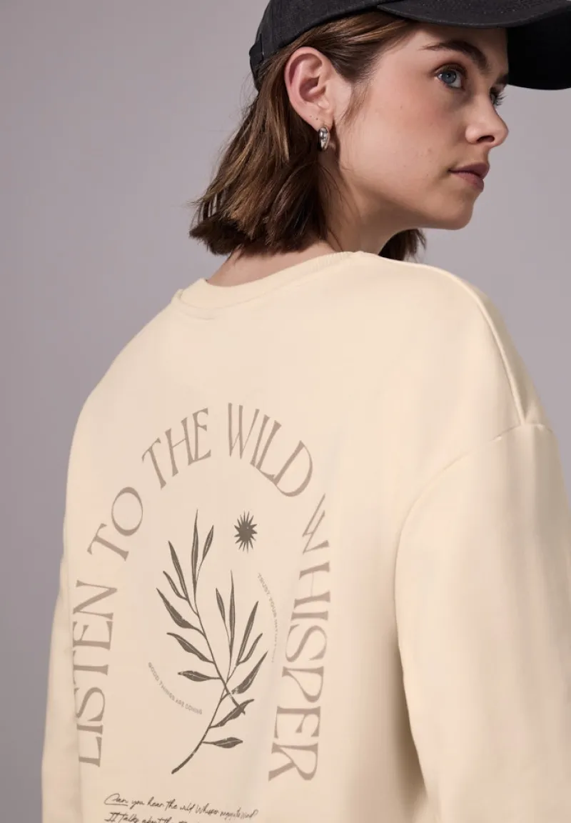 STREET ONE STUDIO Pullover & Sweatshirts*Pullover im Loose Fit mellow vanilla