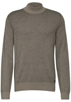 Street One Men Pullover & Sweatshirts|Big Boys*Pullover in Two Tone Optik timber brown melange