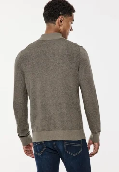 Street One Men Pullover & Sweatshirts|Big Boys*Pullover in Two Tone Optik timber brown melange