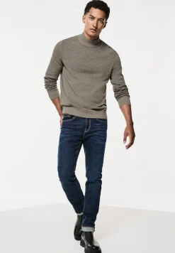 Street One Men Pullover & Sweatshirts|Big Boys*Pullover in Two Tone Optik timber brown melange