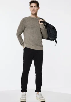 Street One Men Pullover & Sweatshirts|Big Boys*Pullover in Two Tone Optik timber brown melange