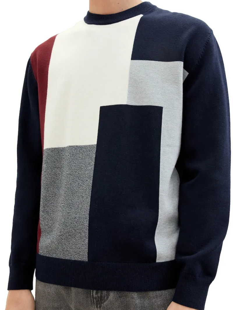 Tom Tailor Pullover & Sweatshirts|Big Boys*Pullover mit Colour Blocking knitted multi color block