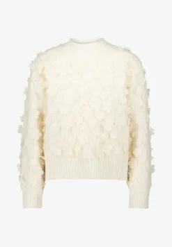 Zero Pullover & Sweatshirts*Pullover mit 3D Blüten Eggnog
