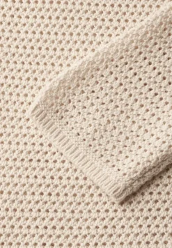 Street One Pullover & Sweatshirts*Pullover mit Lochmuster lucid white