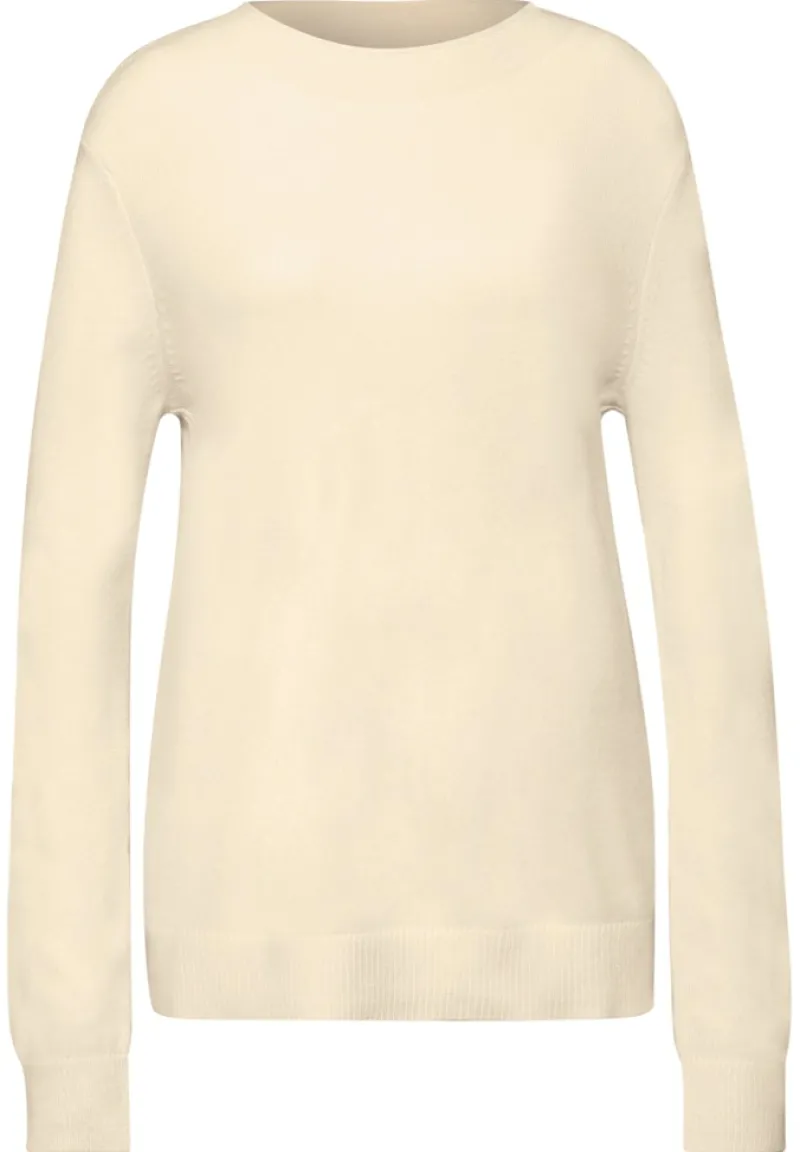 Street One Pullover & Sweatshirts*Pullover mit Rollkante soft beige