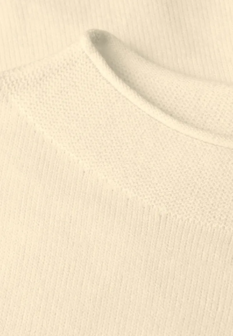Street One Pullover & Sweatshirts*Pullover mit Rollkante soft beige