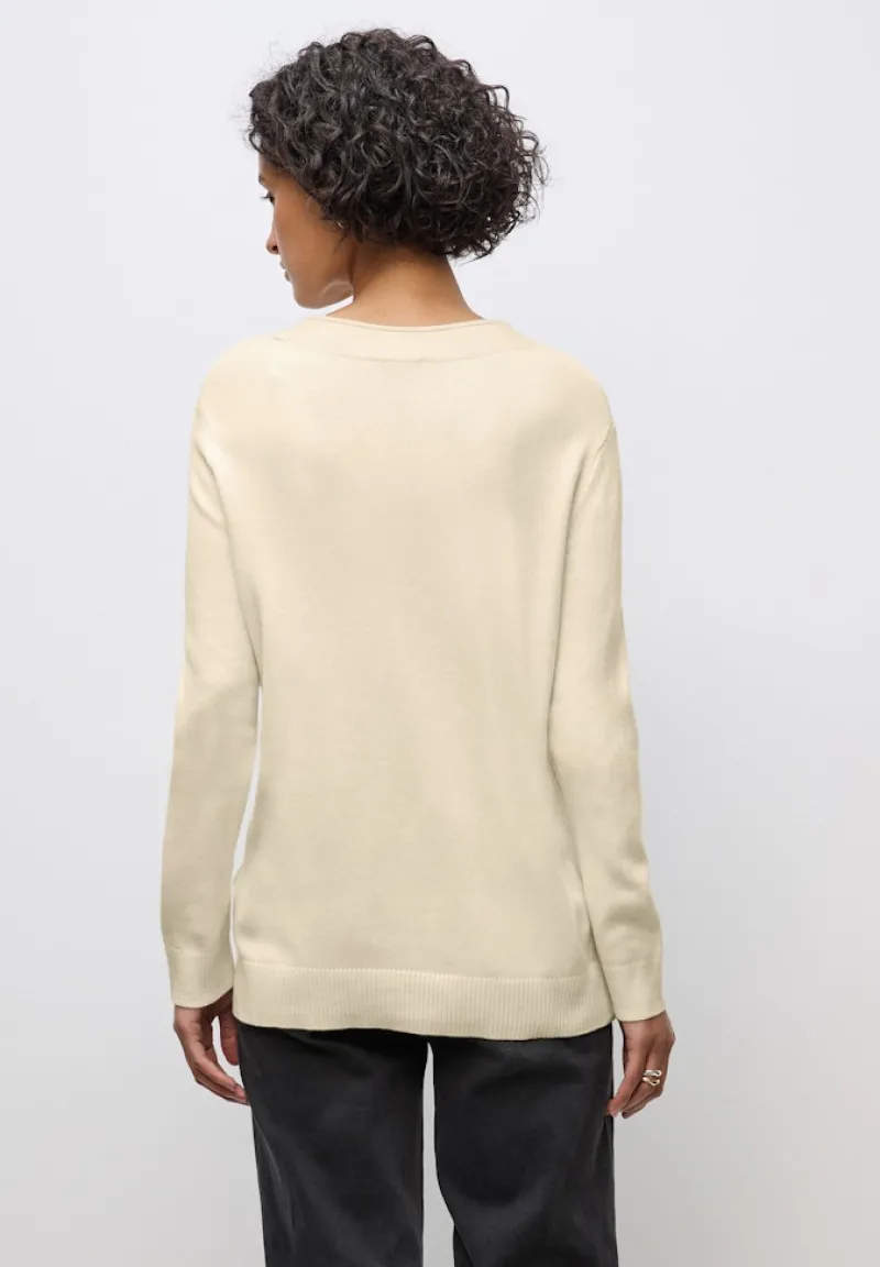 Street One Pullover & Sweatshirts*Pullover mit Rollkante soft beige