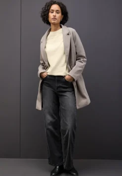 Street One Pullover & Sweatshirts*Pullover mit Rollkante soft beige