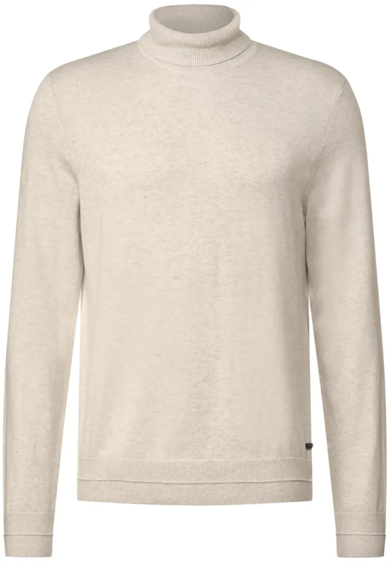 Street One Men Pullover & Sweatshirts*Pullover mit Rollkragen wool white