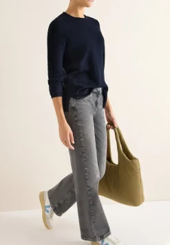 Cecil Pullover & Sweatshirts*Pullover mit Strickdetail urban dark blue