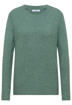 Cecil Pullover & Sweatshirts*Pullover mit Strickdetail jewel green melange