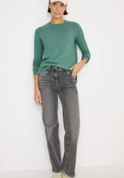 Cecil Pullover & Sweatshirts*Pullover mit Strickdetail jewel green melange