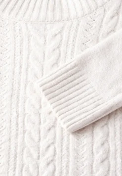 Street One Pullover & Sweatshirts*Pullover mit Strickmuster cream white melange