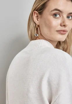 Street One Pullover & Sweatshirts*Pullover mit Strickmuster cream white melange