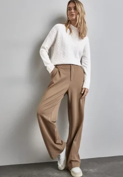 Street One Pullover & Sweatshirts*Pullover mit Strickmuster cream white melange