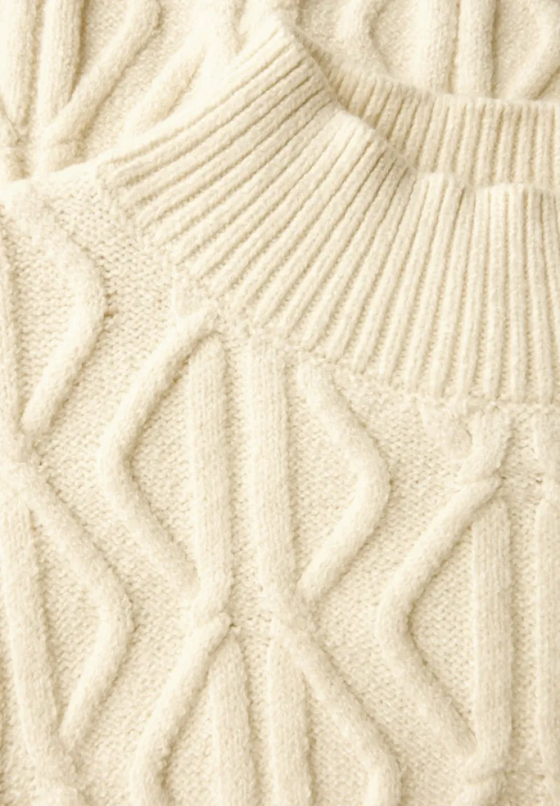 STREET ONE STUDIO Pullover & Sweatshirts*Pullover mit Strickmuster soft beige