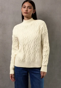 STREET ONE STUDIO Pullover & Sweatshirts*Pullover mit Strickmuster soft beige